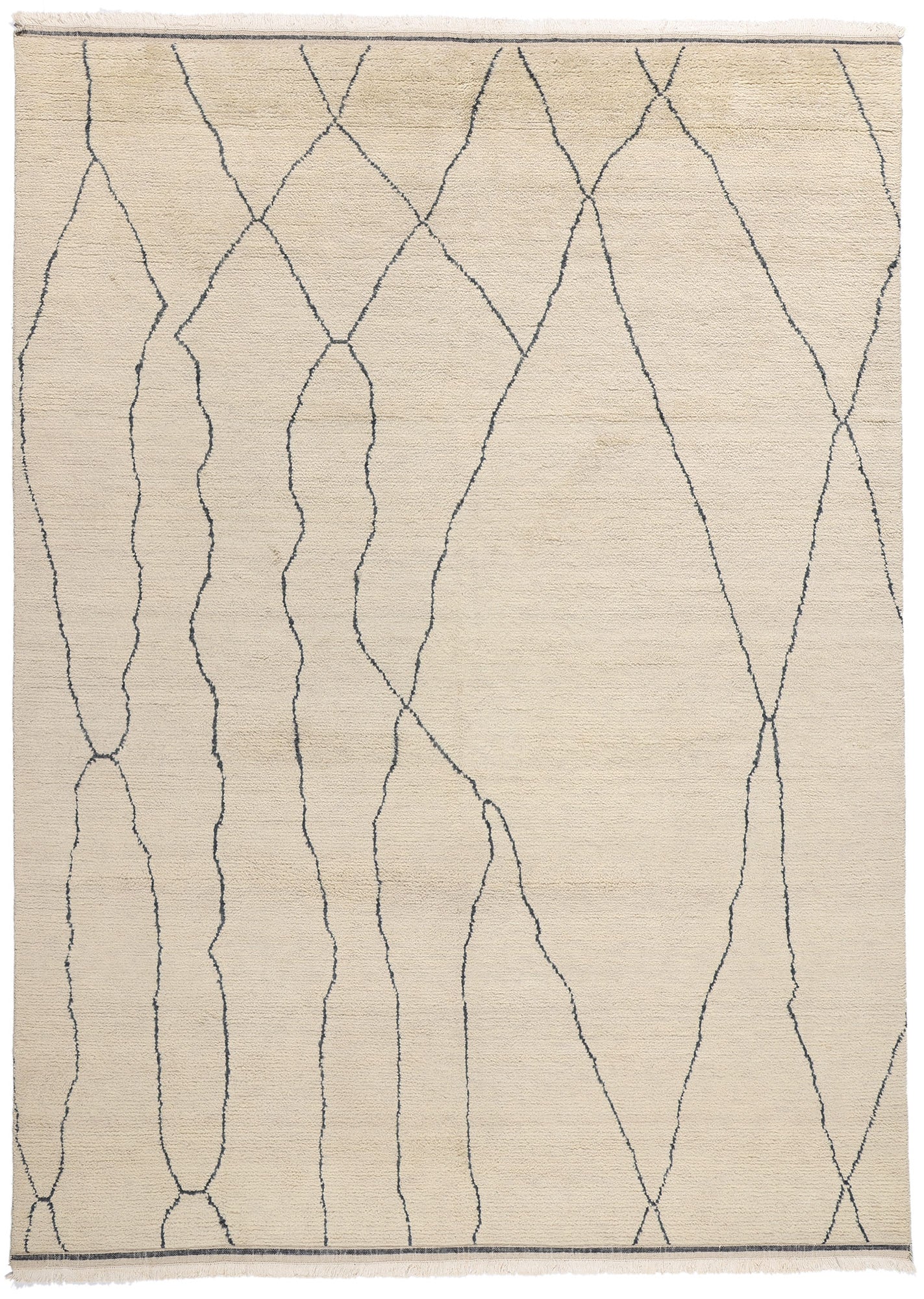 9 x 12 Rippled Silence Organic Modern Moroccan Rug 31292