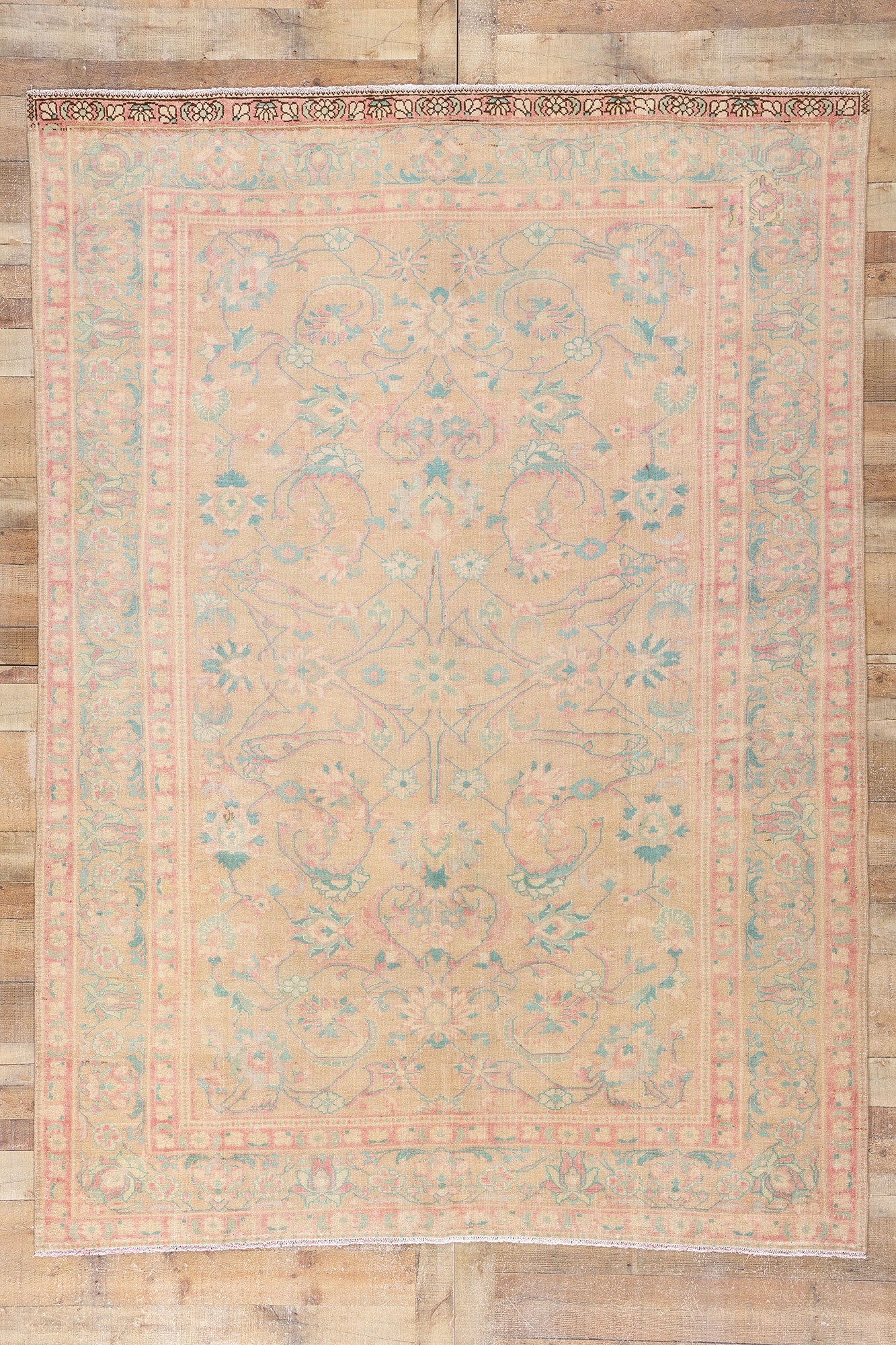 7 x 10 Vintage Persian Malayer Rug 61344