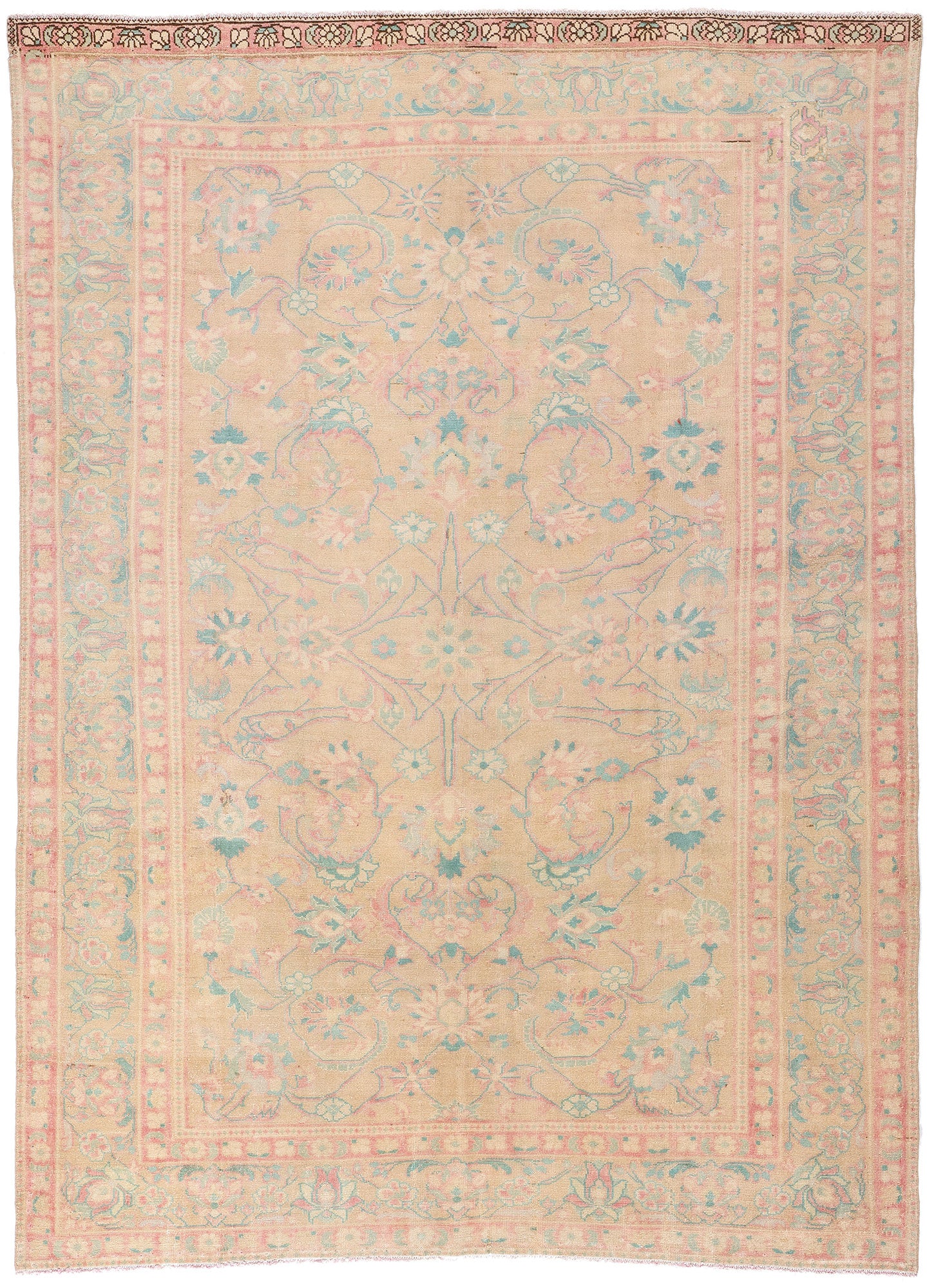7 x 10 Vintage Persian Malayer Rug 61344