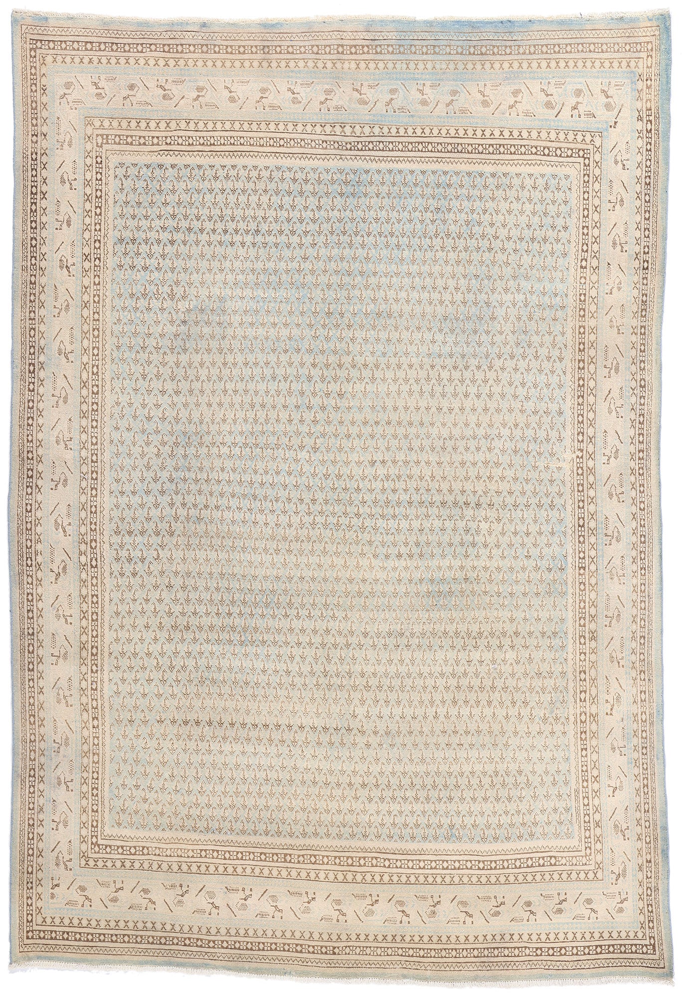 7 x 10 Vintage Persian Ardabil Rug 61309