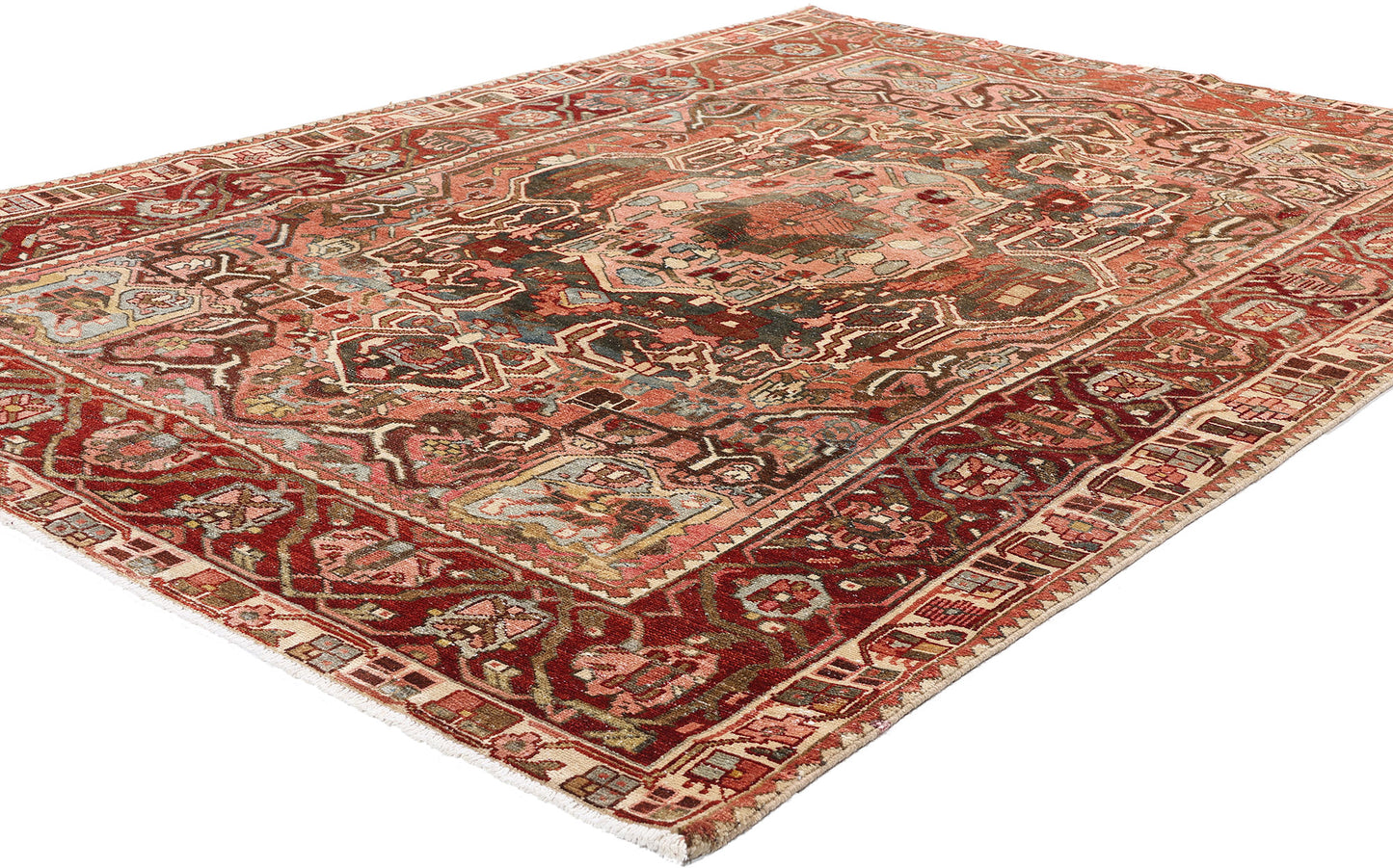 5 x 8 Antique Persian Bakhtiari Rug 61322