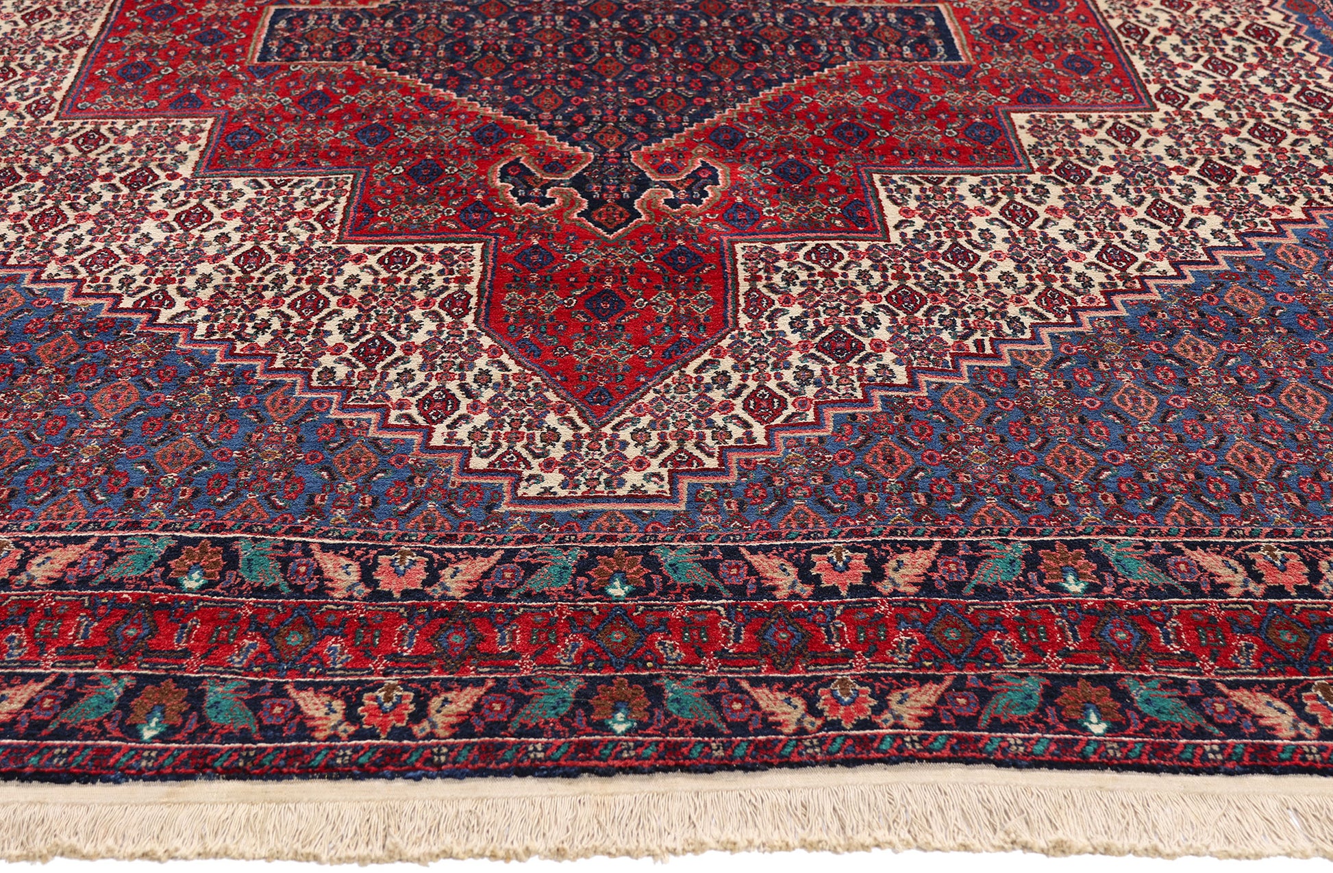 7 x 10 Vintage Persian Bijar Rug 79272