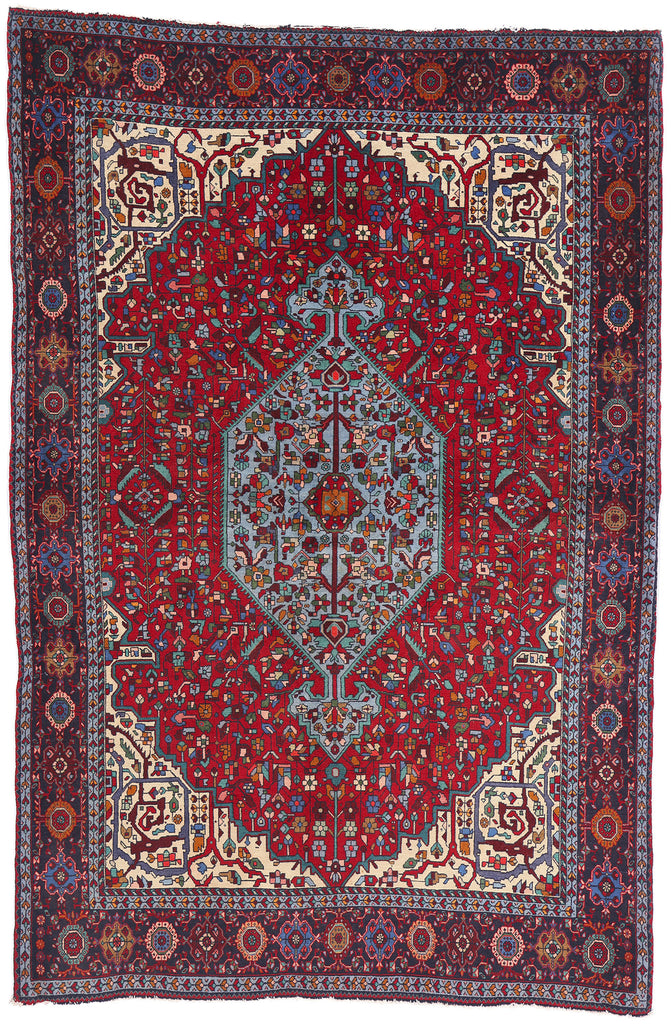 4 x 7 Vintage Persian Farahan Rug 61368