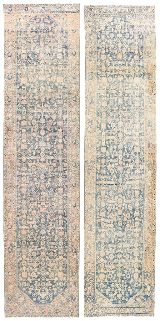 4 x 17 Antique Persian Hussainabad Hamadan Rug 61330