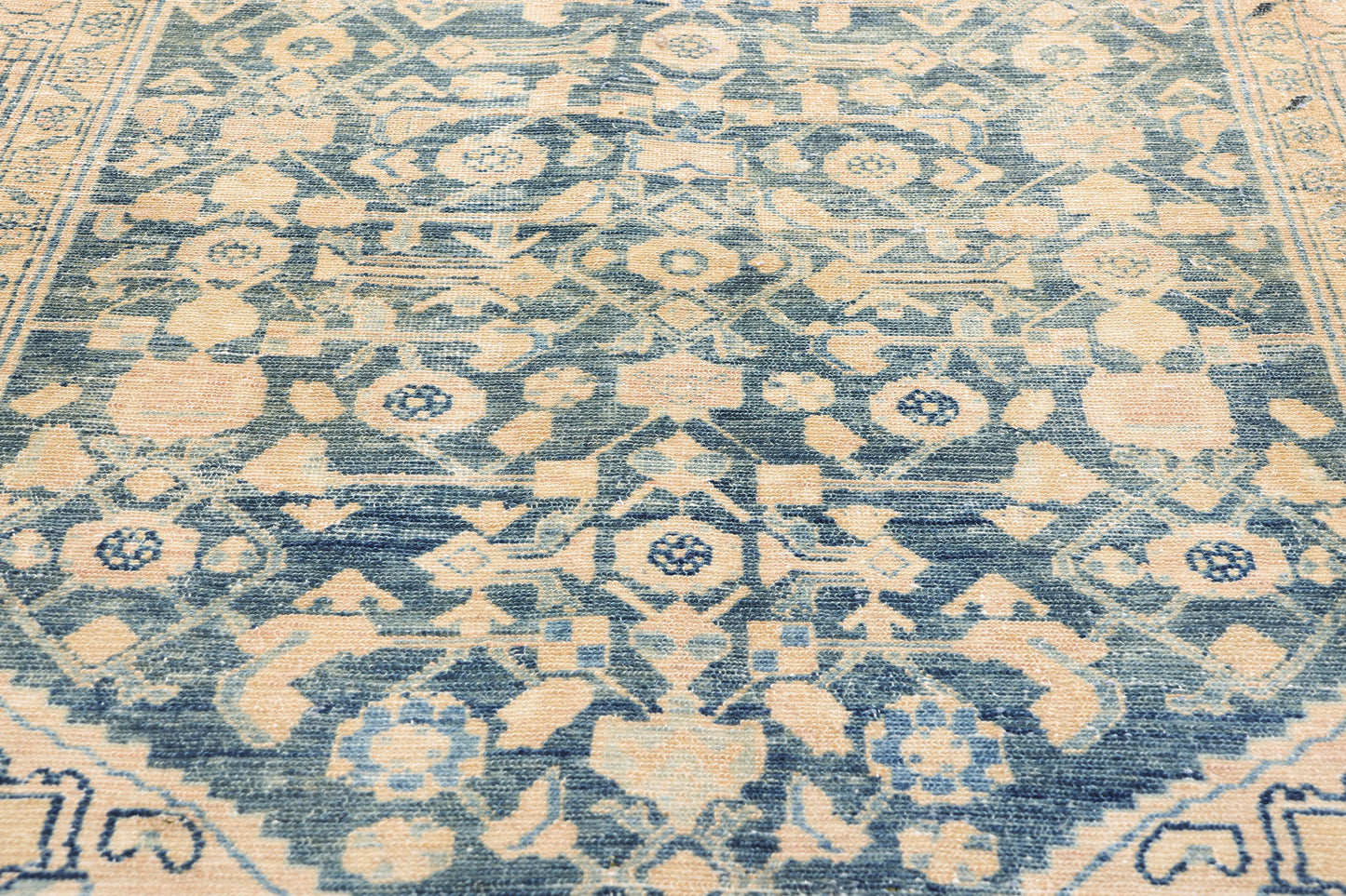 4 x 17 Antique Persian Hussainabad Hamadan Rug 61332