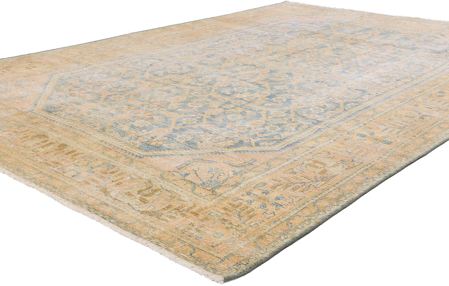 7 x 10 Antique Persian Hamadan Rug 61337