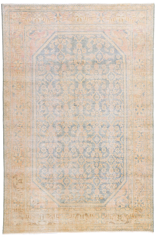 7 x 10 Antique Persian Hamadan Rug 61337