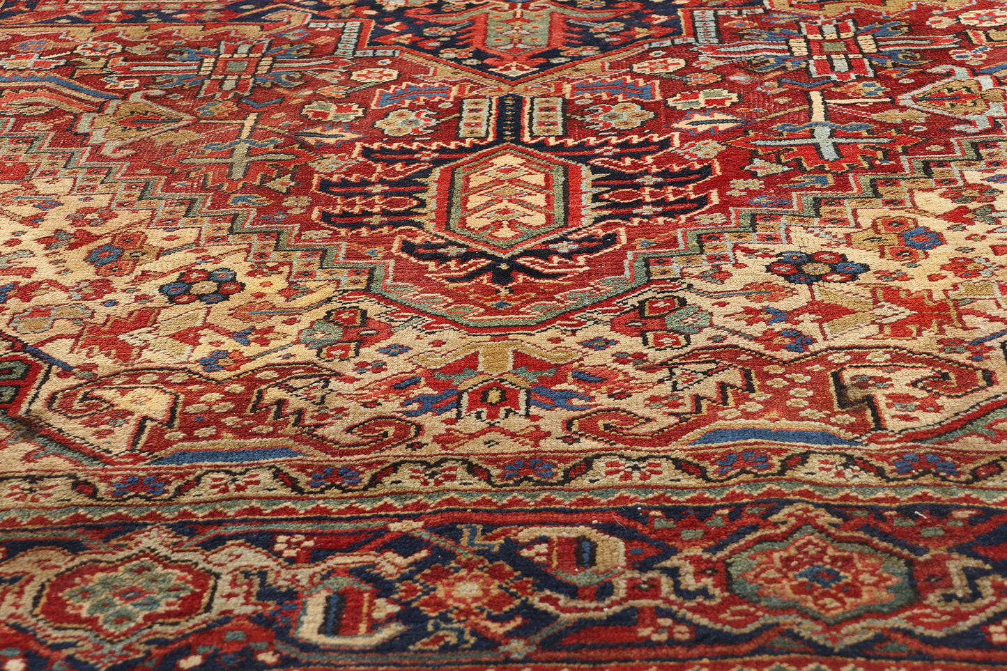 10 x 12 Antique Persian Heriz Rug 78967