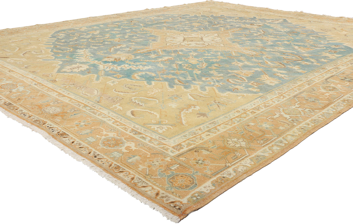 11 x 13 Vintage Persian Heriz Rug 61301