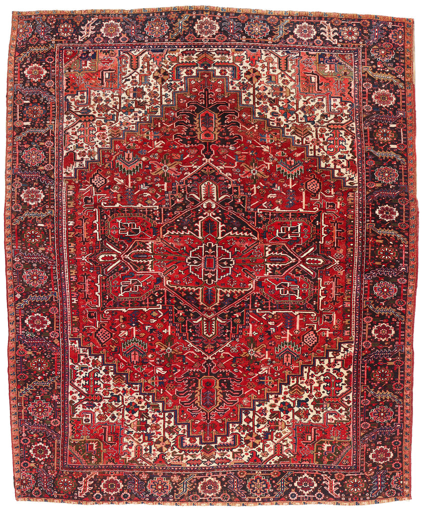 12 x 14 Antique Persian Heriz Rug 79152