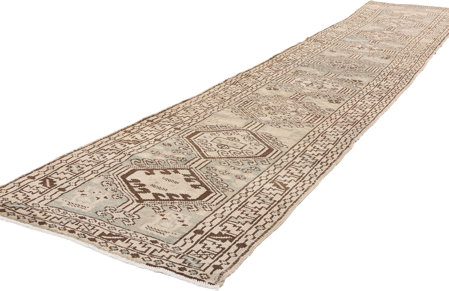 2 x 13 Antique Persian Heriz Rug 61317