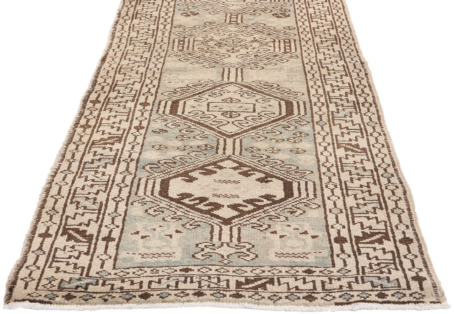 2 x 13 Antique Persian Heriz Rug 61317