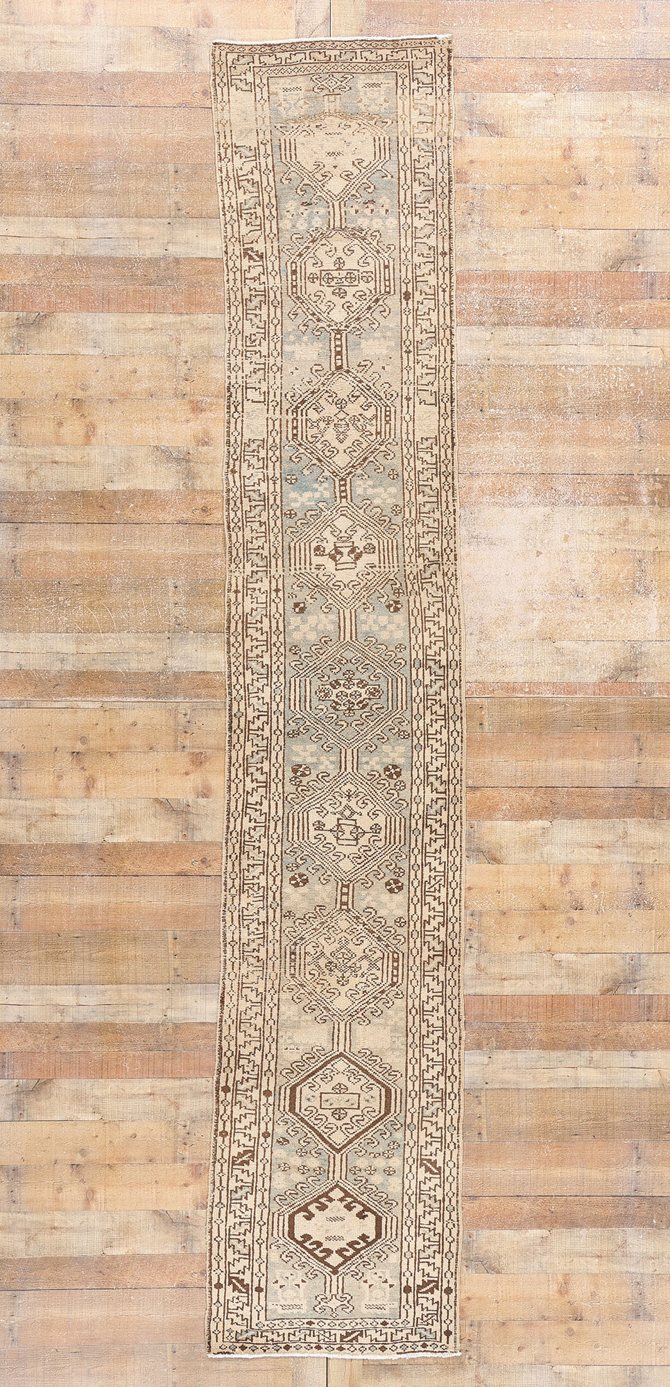 2 x 13 Antique Persian Heriz Rug 61317
