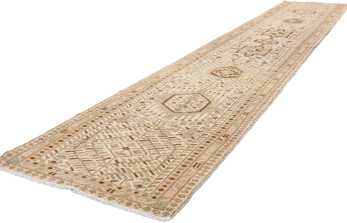 3 x 15 Vintage Persian Karaja Heriz Rug 61329