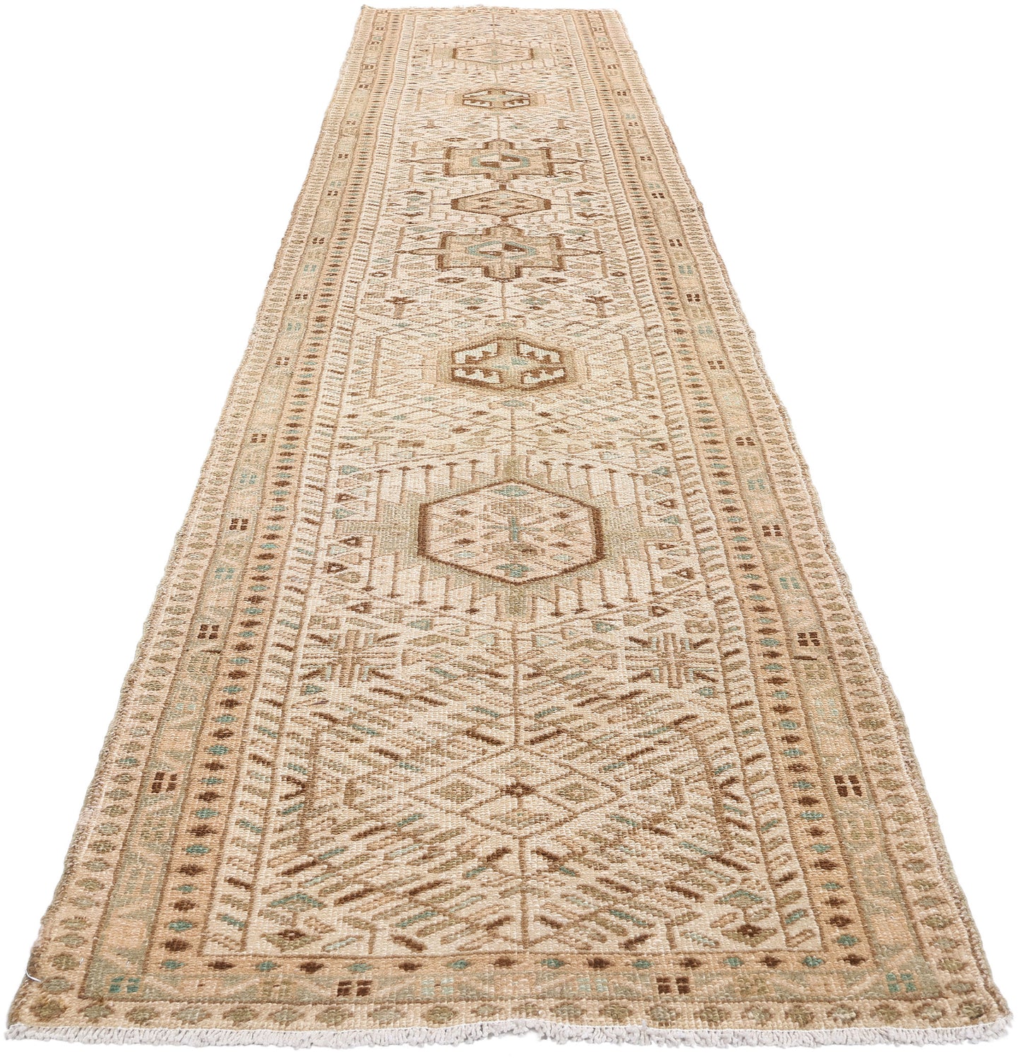 3 x 15 Vintage Persian Karaja Heriz Rug 61329
