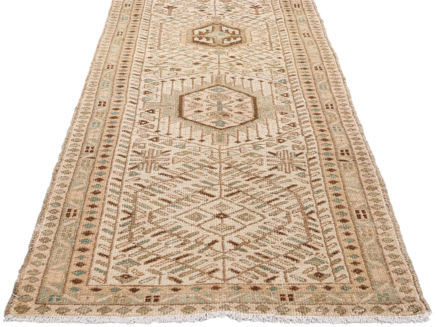3 x 15 Vintage Persian Karaja Heriz Rug 61329