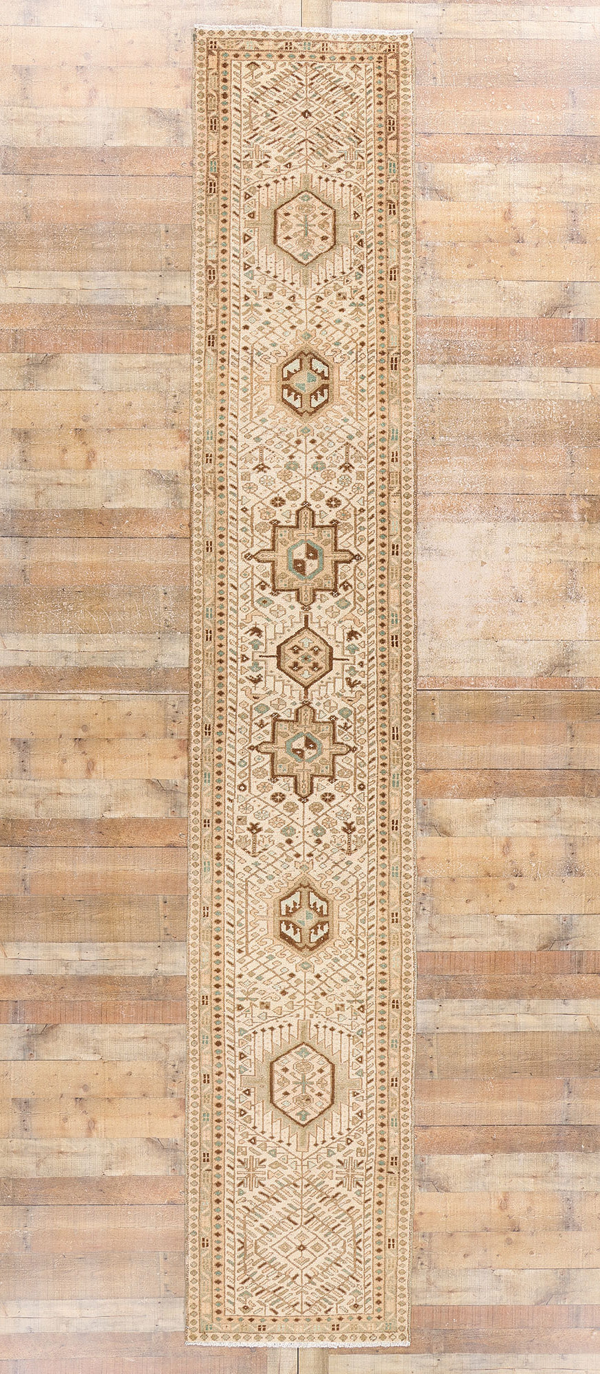 3 x 15 Vintage Persian Karaja Heriz Rug 61329