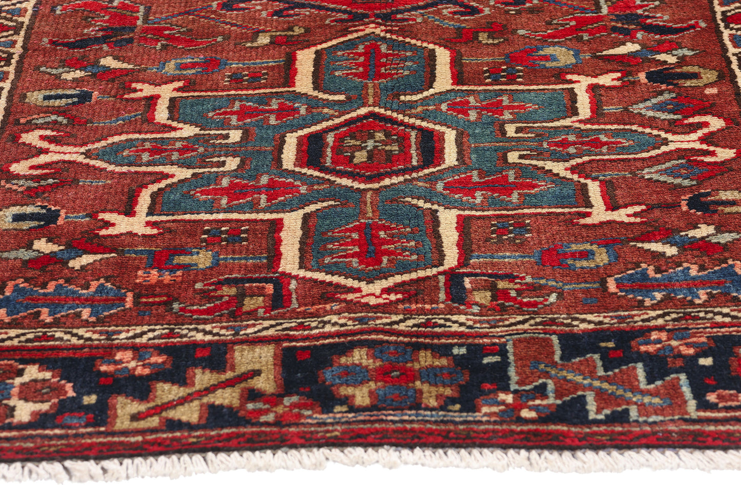 4 x 4 Vintage Persian Heriz Rug 61371