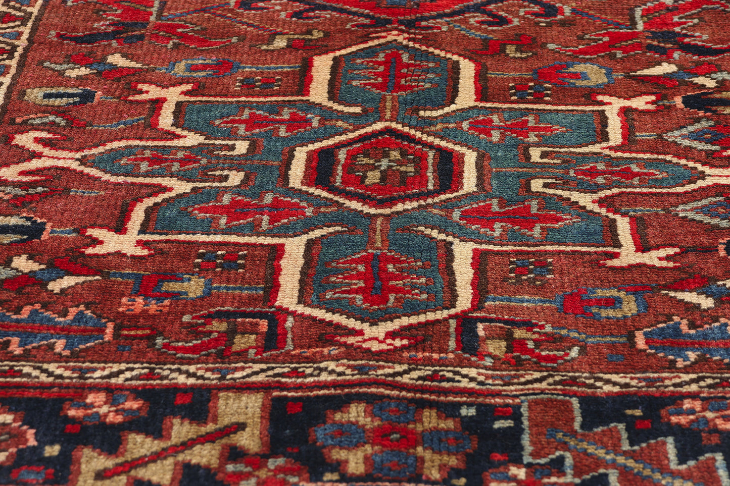 4 x 4 Vintage Persian Heriz Rug 61371
