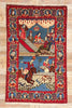 4 x 7 Antique Persian Kashan Pictorial Rug 79131