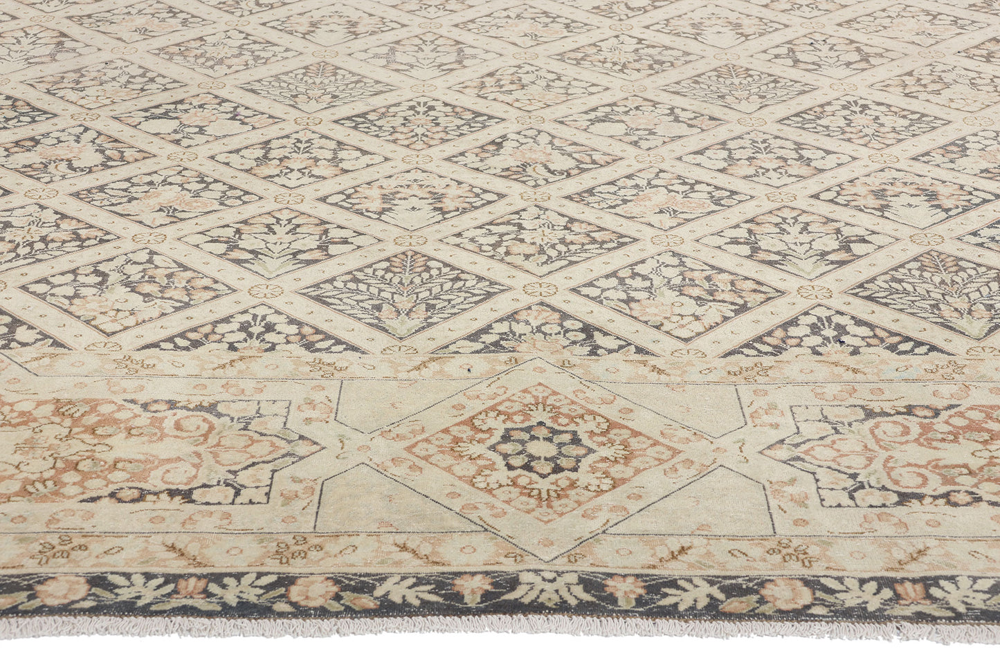 10 x 13 Antique Persian Garden Kerman Rug 61364