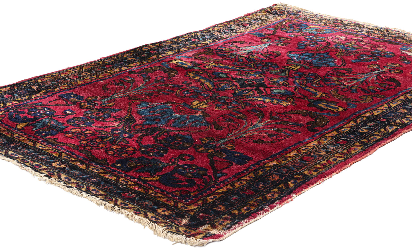 3 x 5 Antique Persian Lilihan Rug 79077