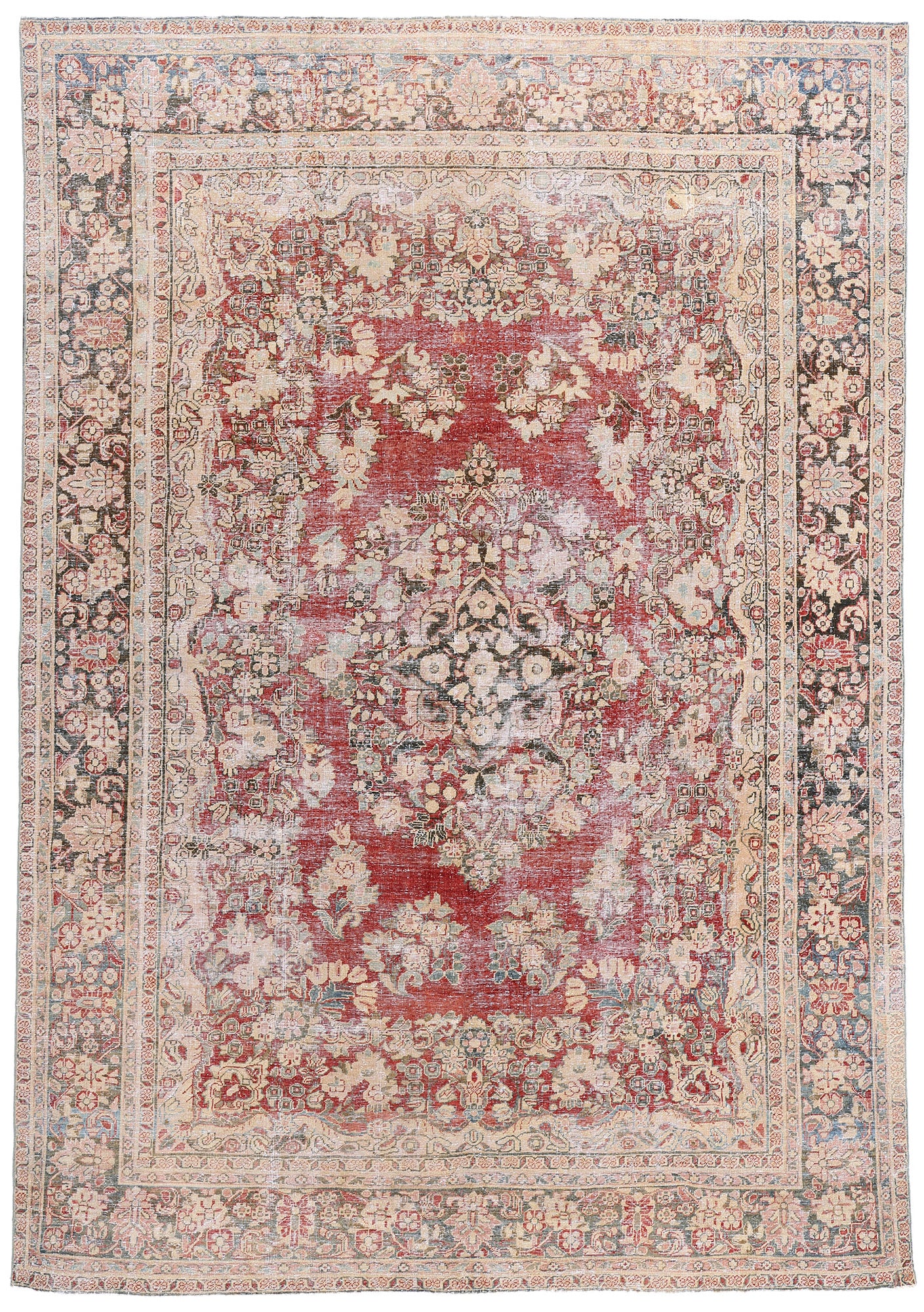 8 x 12 Antique Persian Mahal Rug 61339
