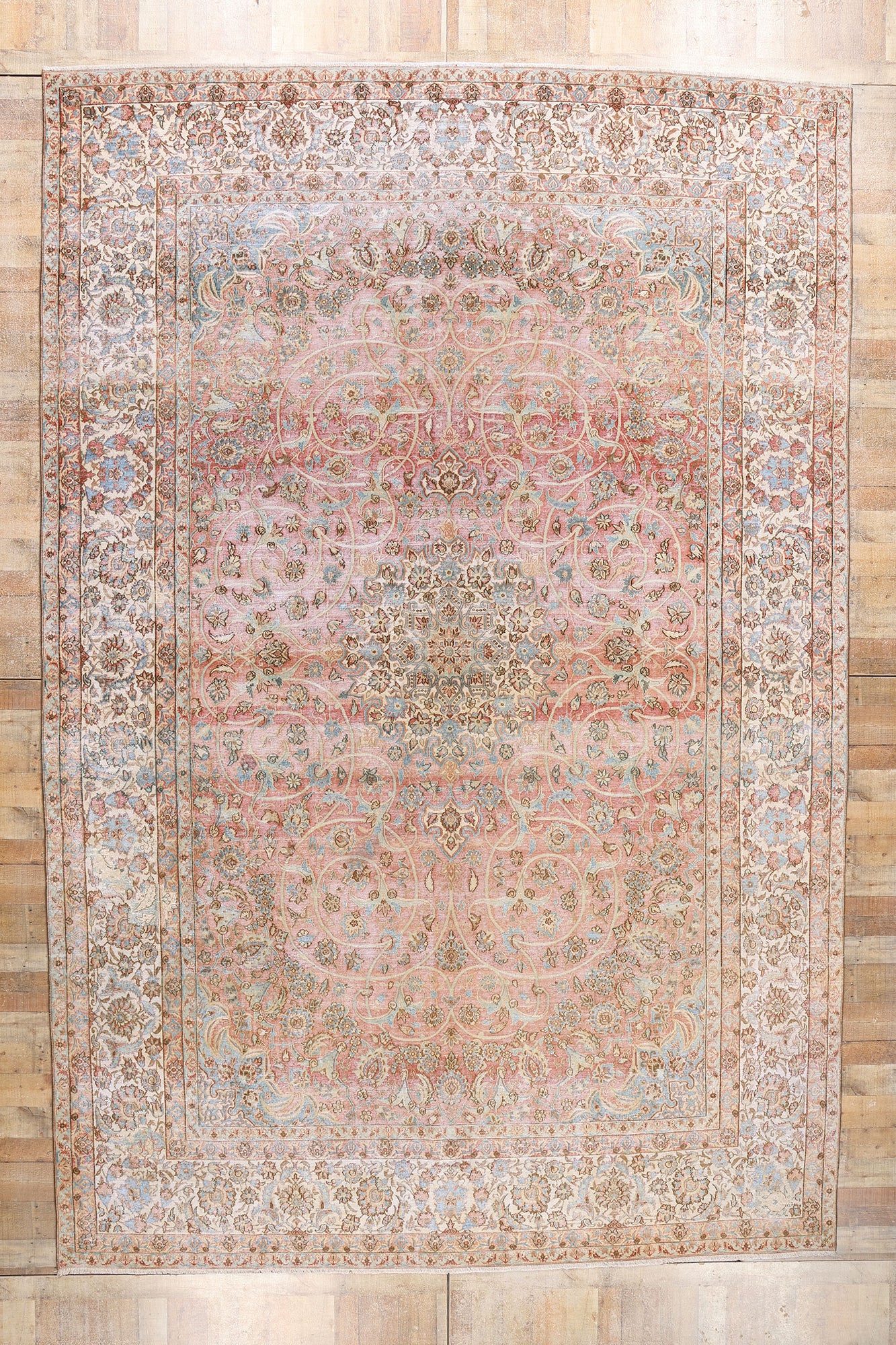 11 x 16 Vintage Persian Najafabad Rug 61342
