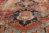 9 x 12 Antique Persian Serapi Rug 78922