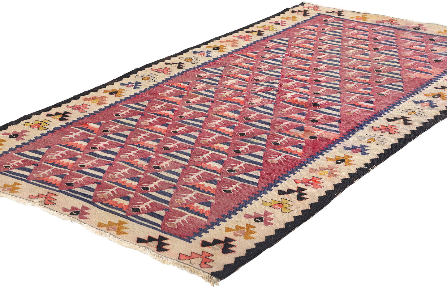 3 x 5 Antique Persian Shahsavan Kilim Rug 78940