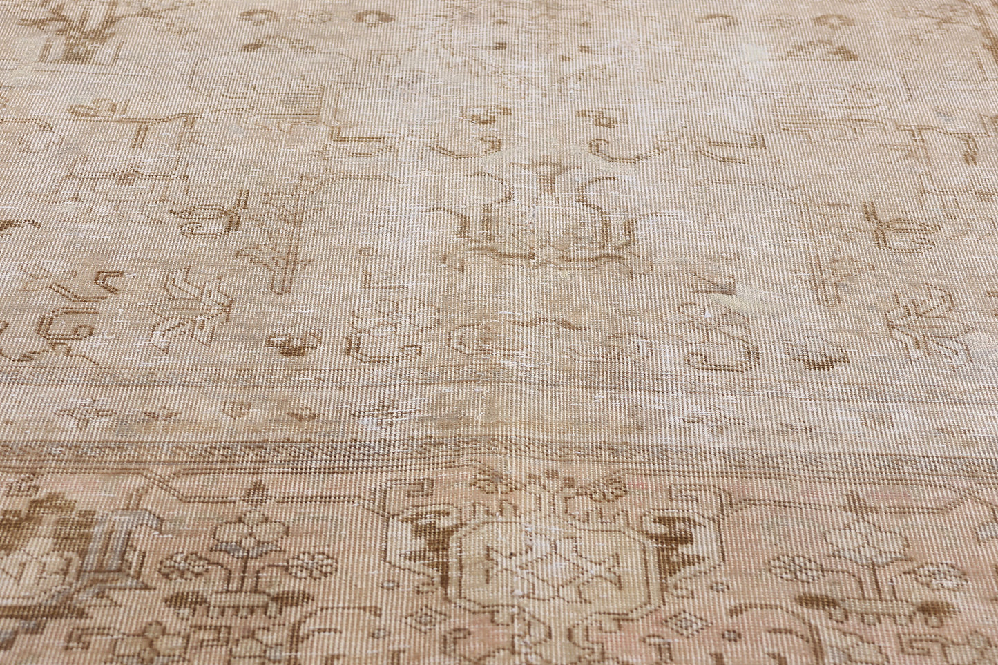 10 x 13 Vintage Earth-Tone Persian Tabriz Rug 61352