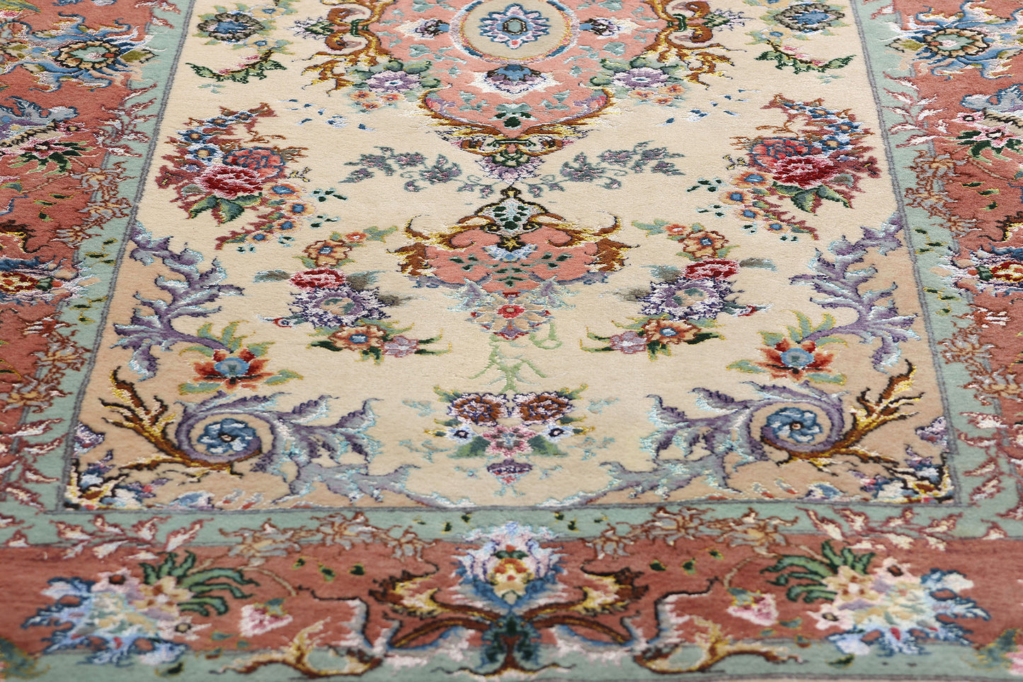 3 x 13 Vintage Persian Tabriz Rug 79137