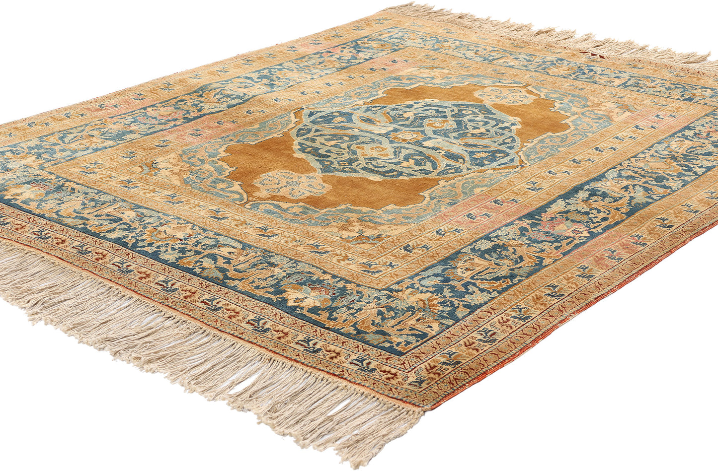 4 x 5 Haji Jalili Antique Persian Tabriz Rug 79132