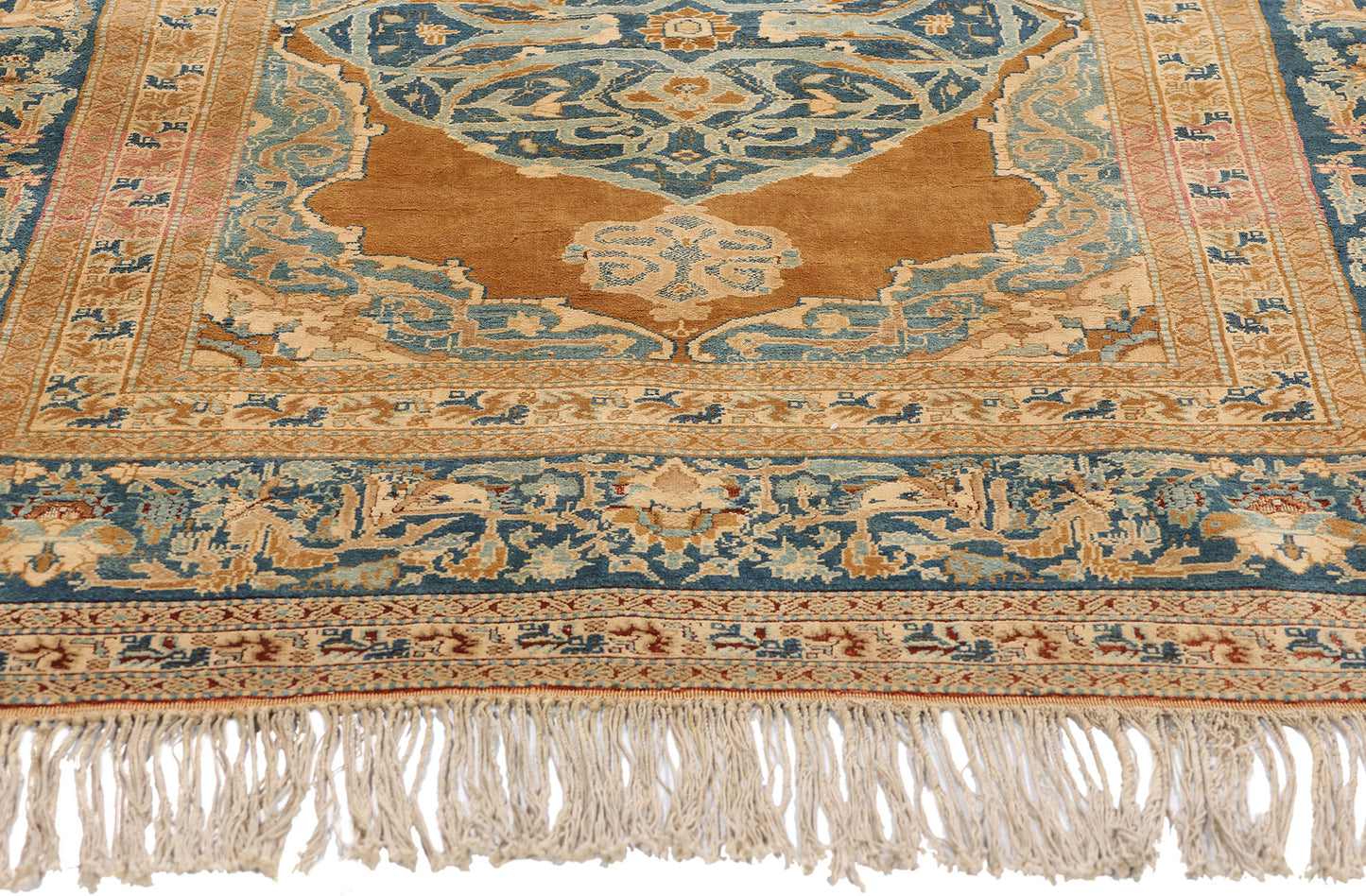 4 x 5 Haji Jalili Antique Persian Tabriz Rug 79132