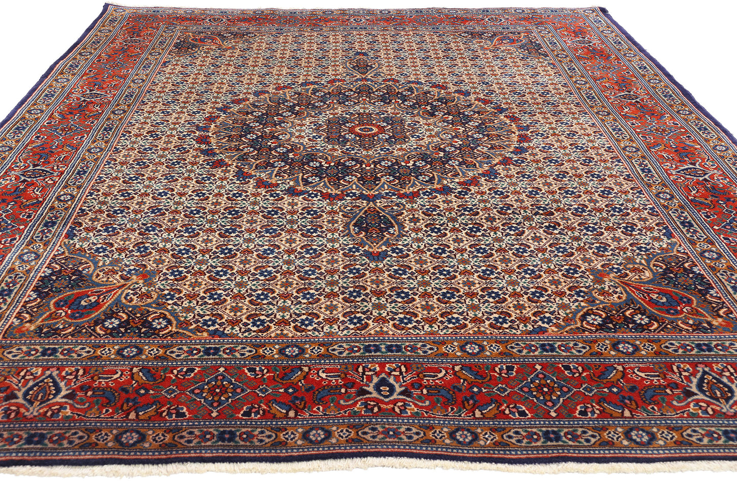6 x 9 Vintage Persian Mahi Tabriz Rug 79107