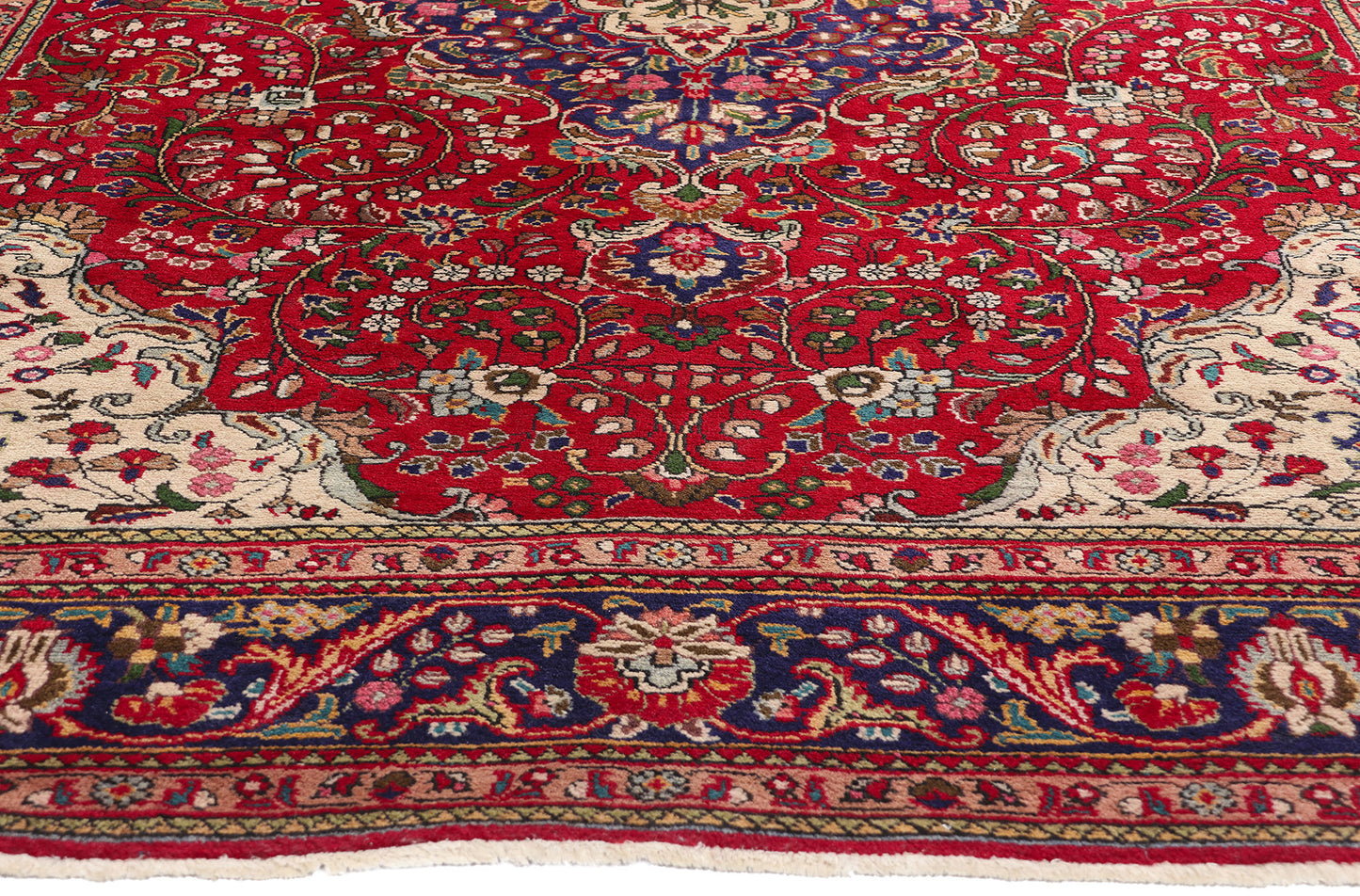 7 x 10 Vintage Persian Tabriz Rug 79146