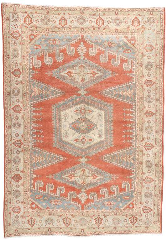 9 x 13 Vintage Persian Viss Rug 61304