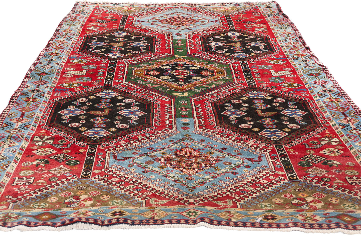 5 x 8 Vintage Persian Yalameh Rug 61306