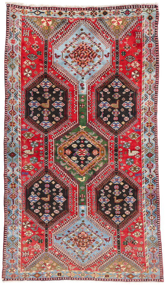 5 x 8 Vintage Persian Yalameh Rug 61306