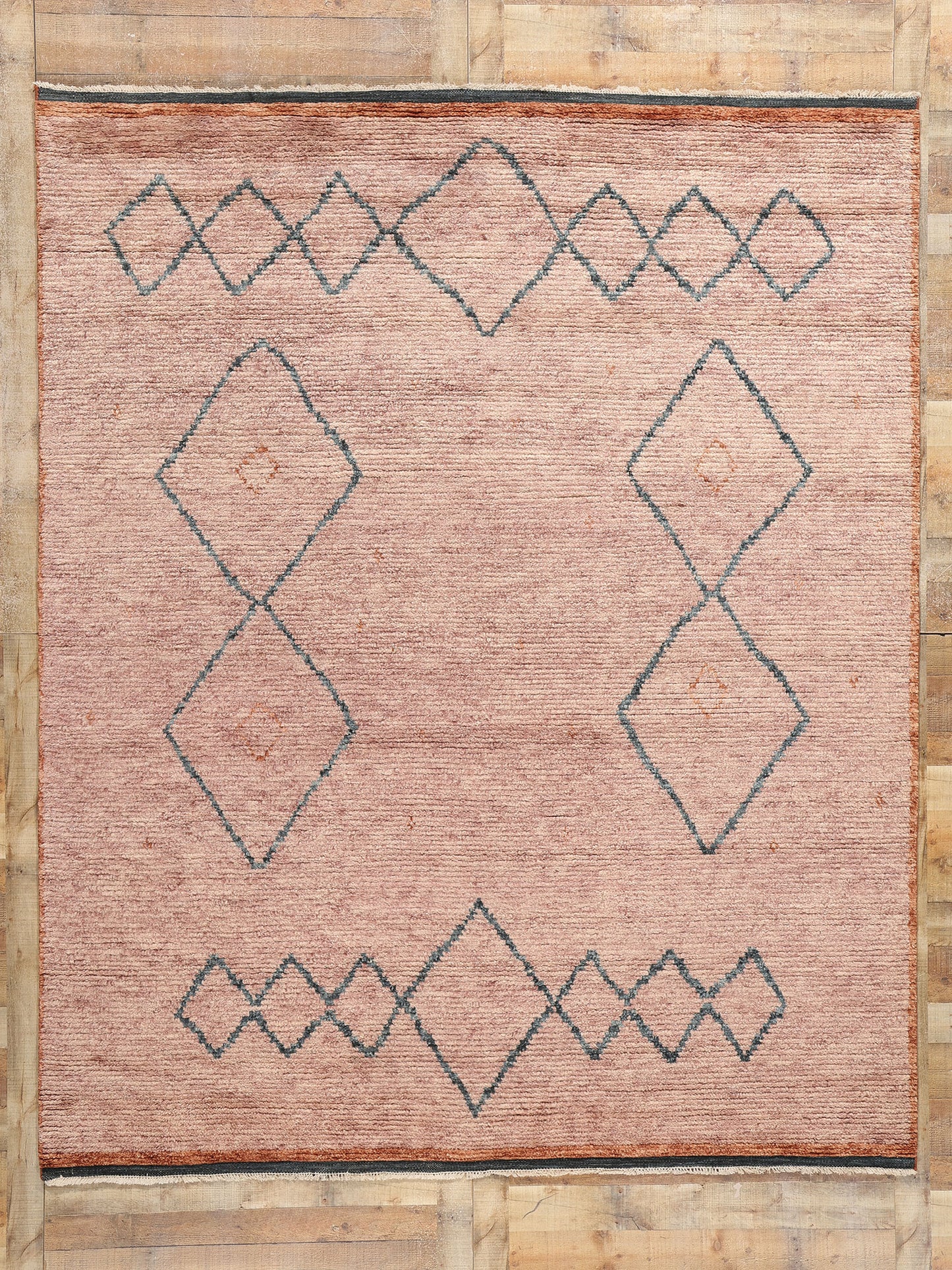 8 x 10 Desert Blush Modern Pink Moroccan Rug 31199