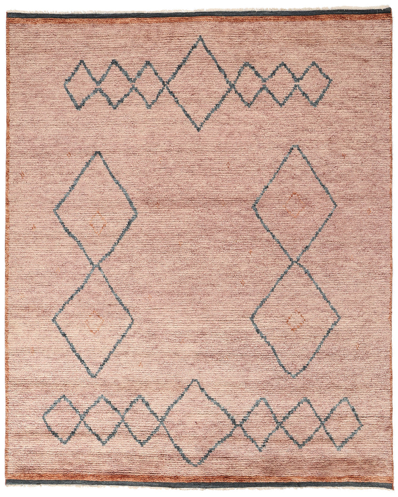 8 x 10 Desert Blush Modern Pink Moroccan Rug 31199