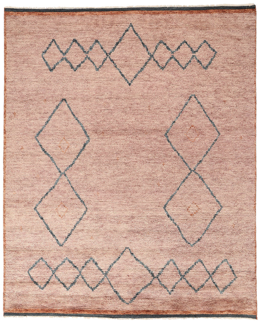 8 x 10 Desert Blush Modern Pink Moroccan Rug 31199