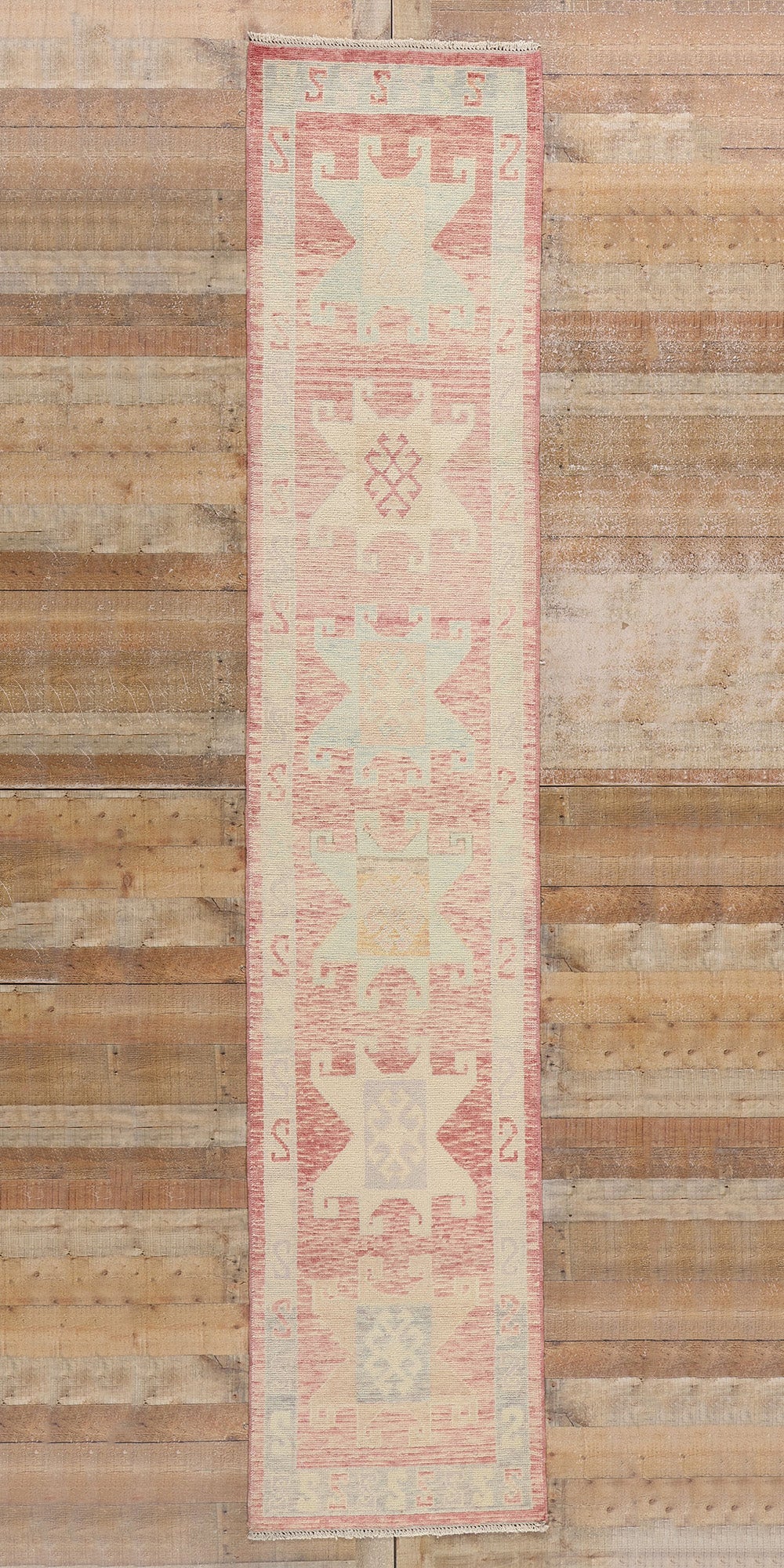 3 x 13 Modern Pink Turkish Oushak Rug 53973