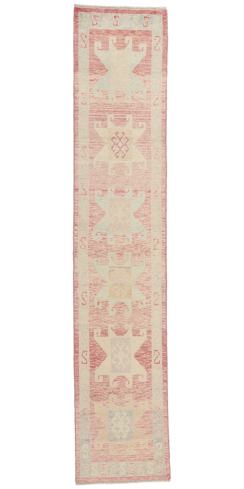 3 x 13 Modern Pink Turkish Oushak Rug 53973