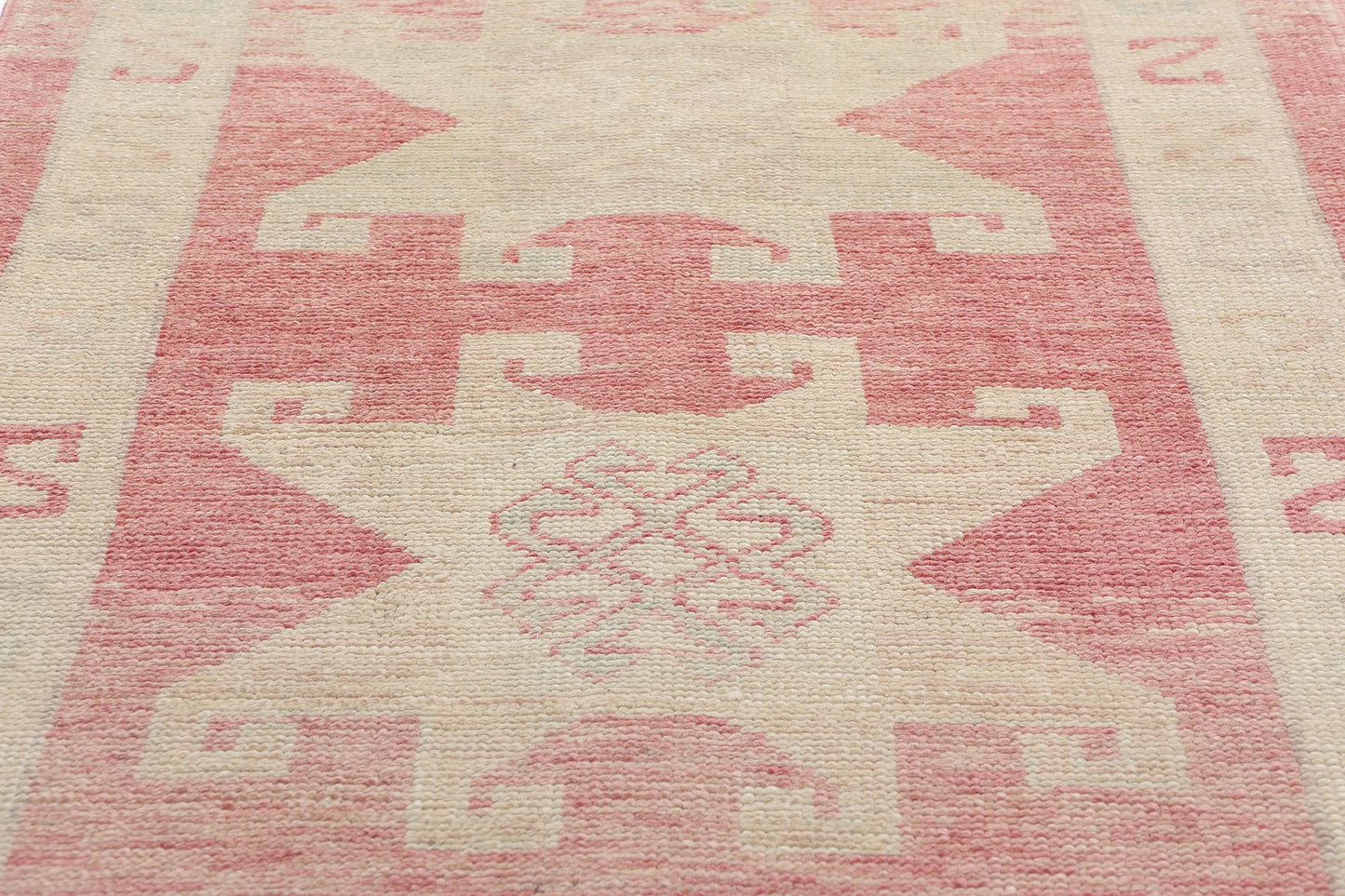 3 x 13 Modern Pink Turkish Oushak Rug 53974