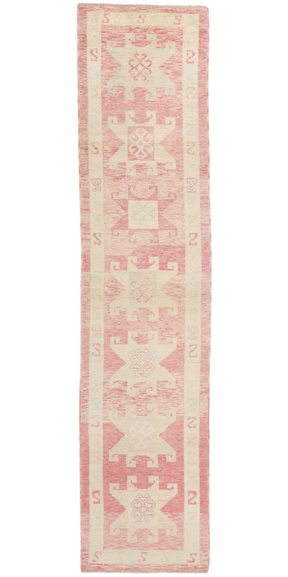 3 x 13 Modern Pink Turkish Oushak Rug 53974