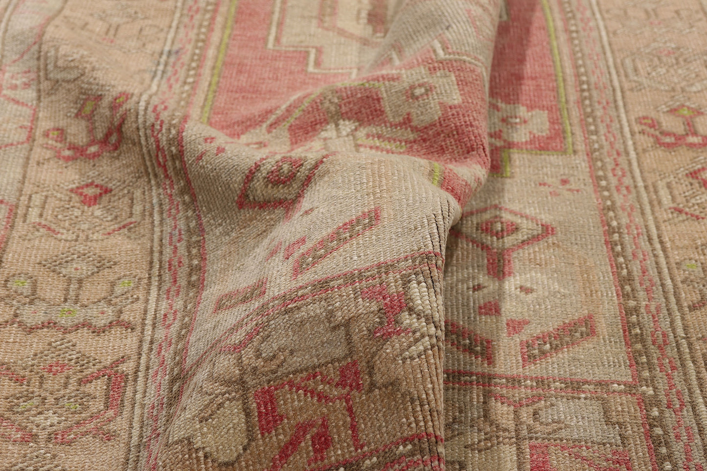 3 x 7 Vintage Turkish Oushak Rug 53999