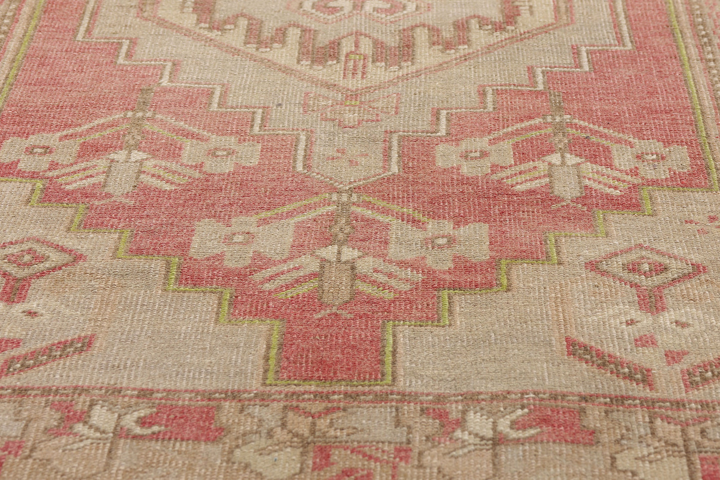 3 x 7 Vintage Turkish Oushak Rug 53999