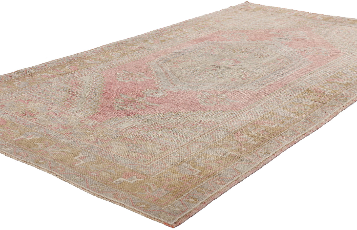 4 x 8 Vintage Turkish Oushak Rug 54000