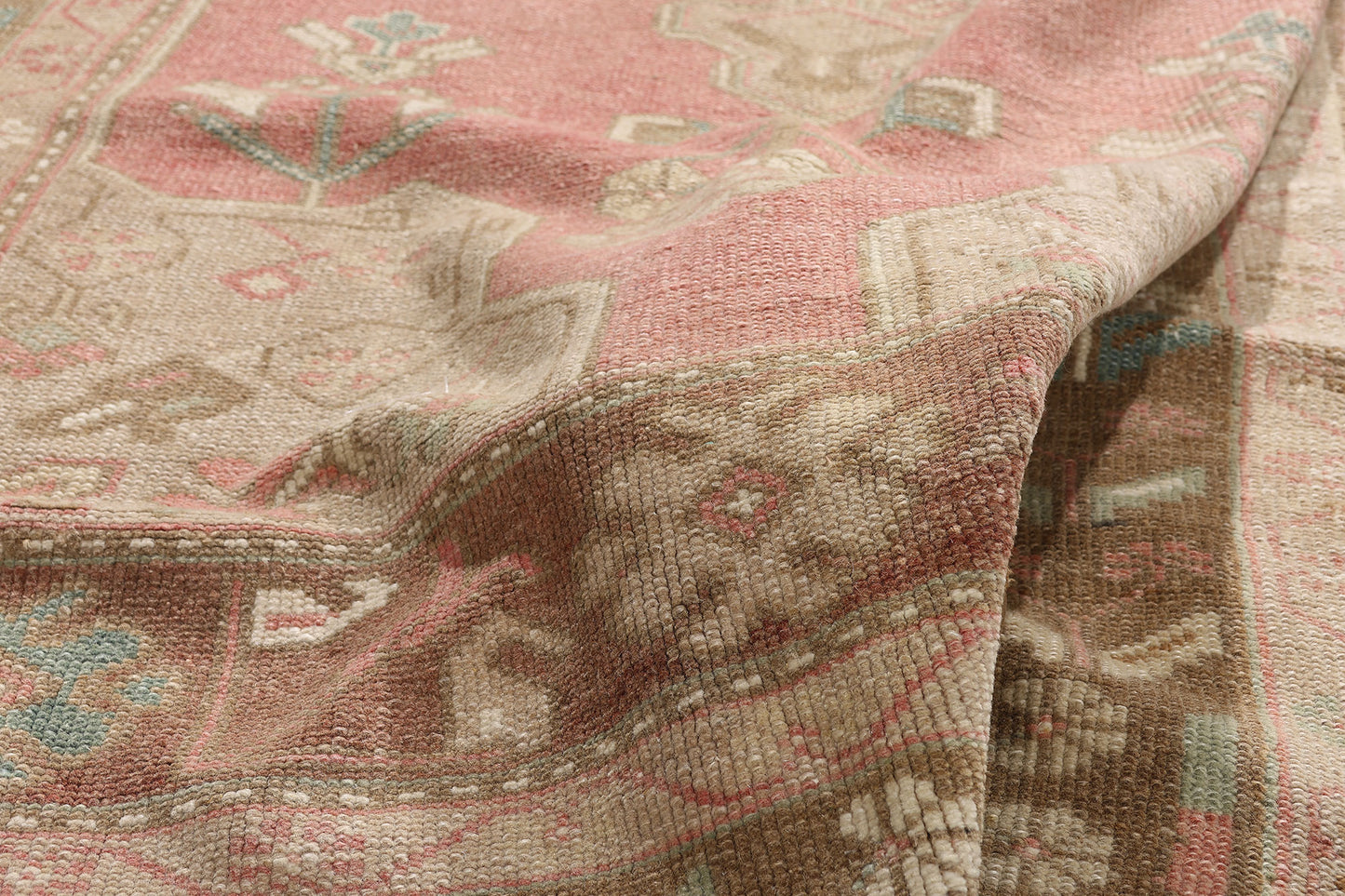 4 x 8 Vintage Turkish Oushak Rug 54001